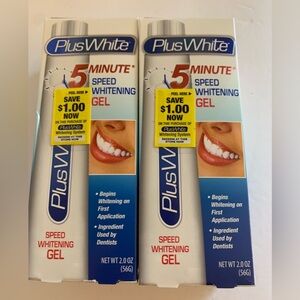 Plus White 5 Minute Premier Speed Whitening Gel Enamel Friendly 2oz Pack of 2